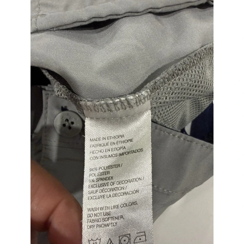 Izod Golf Chino Shorts Gray Mens Size 38 Performance Flex Waistband Pockets